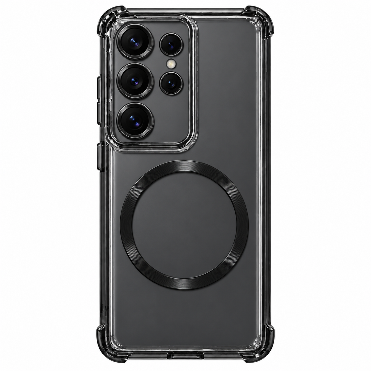 Samsung Galaxy S25 Ultra Magnetic Clear Case – Shockproof Protection with Camera Lens Protection