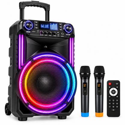 Meirende MRD-303 15" Speaker with 2 Wireless Mics