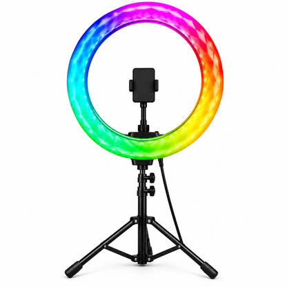 3D RGB Ring Light with Tripod & Remote Control