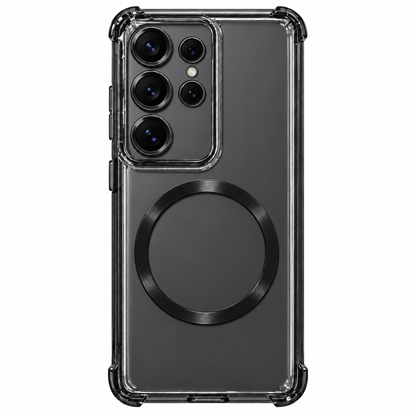 Samsung Galaxy S25 Ultra Magnetic Clear Case – Shockproof Protection with Camera Lens Protection