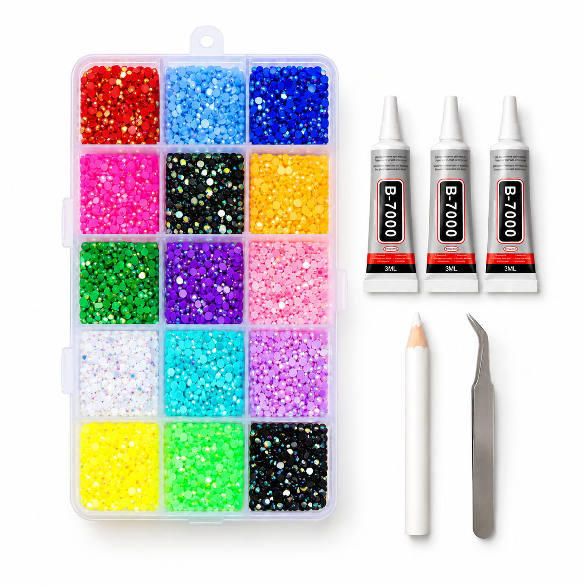 DIY Crystal iPhone Case Kit – 3 Silicone Covers