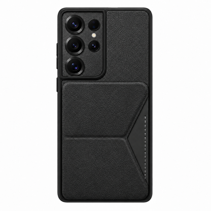 Samsung Galaxy S25 Ultra Premium Leather Wallet Case – Foldable Stand & Card Holder