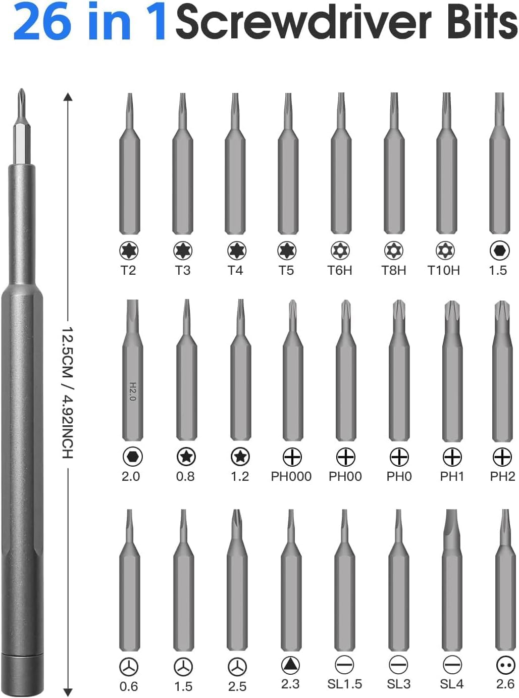24-in-1 Precision Screwdriver Repair Tool Kit – Model 6024