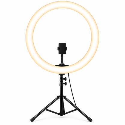 LED Ring Light with Tripod & Phone Holder