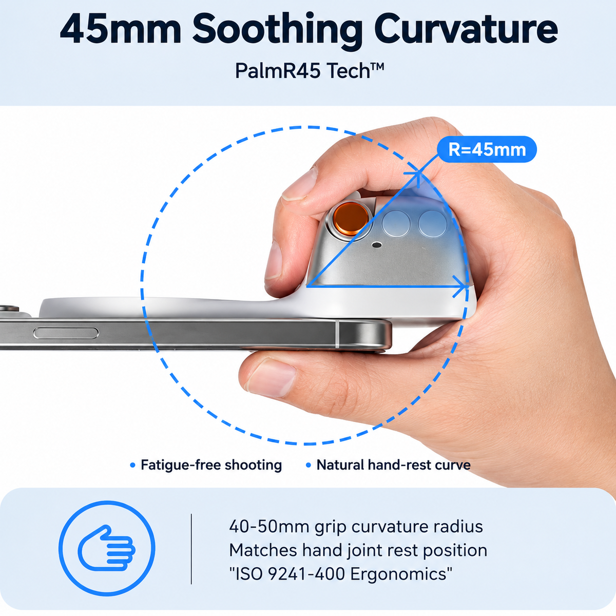 TELESIN Fun Shot Magnetic Grip 2 – Wireless Camera Grip for Smartphones