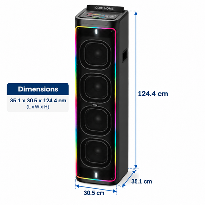 Brodu BTS-2271 Quad Woofer Party Tower Speaker
