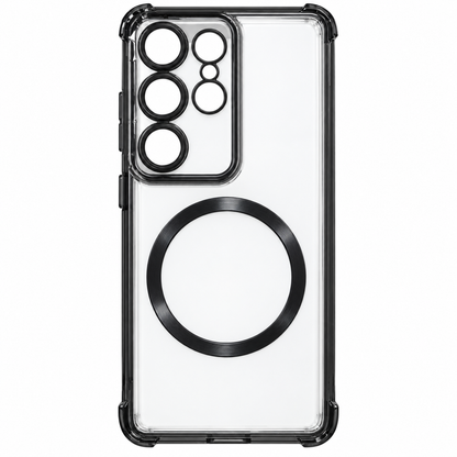 Samsung Galaxy S25 Ultra Magnetic Clear Case – Shockproof Protection with Camera Lens Protection