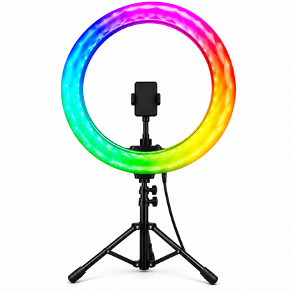 3D RGB Ring Light with Tripod & Remote Control