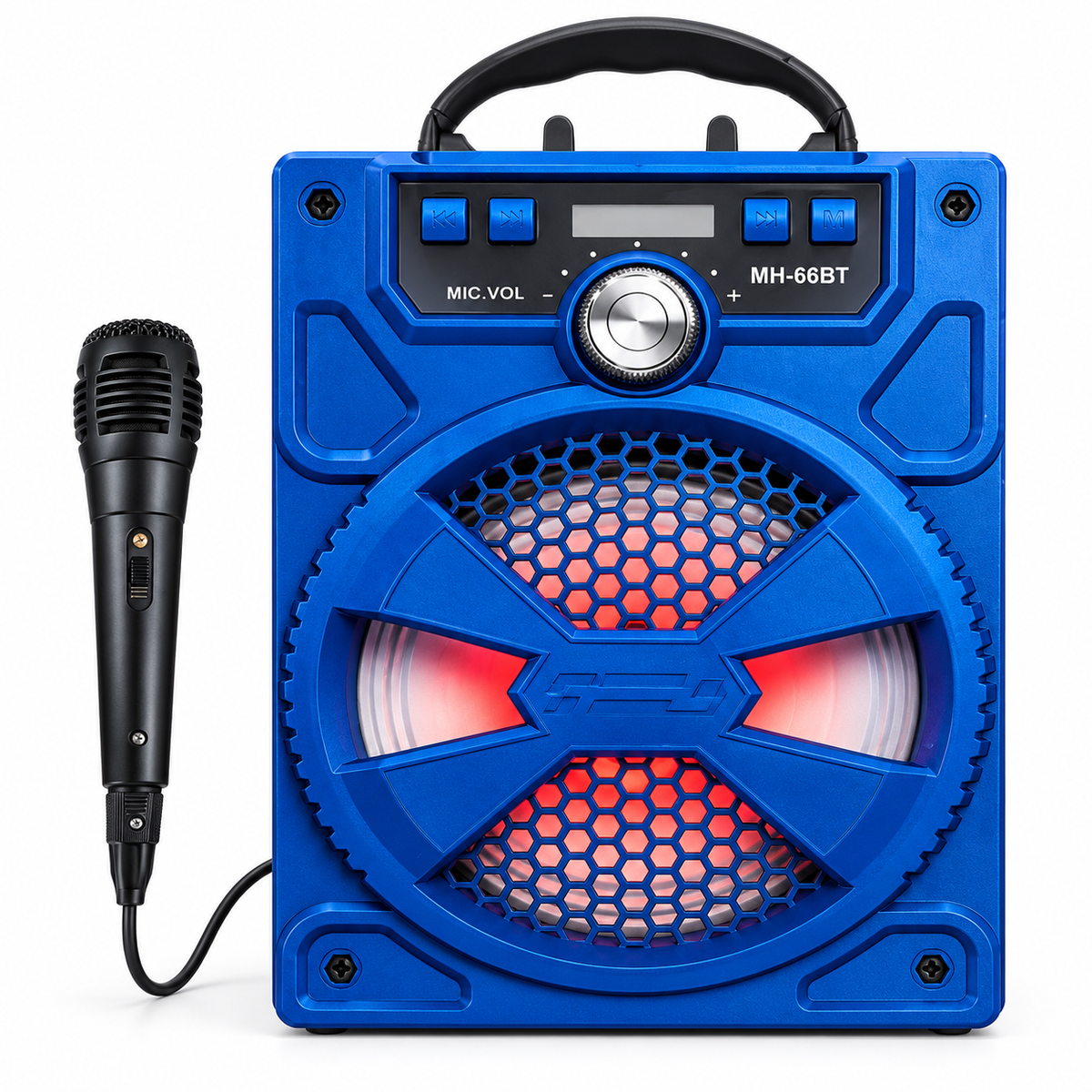 MH-66BT 5" Portable Wireless Speaker – RGB LED Speaker with Microphone