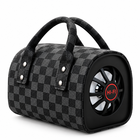 Portable HI-FI Bluetooth Speaker – Premium Checkered Design | 5-Inch & 8-Inch