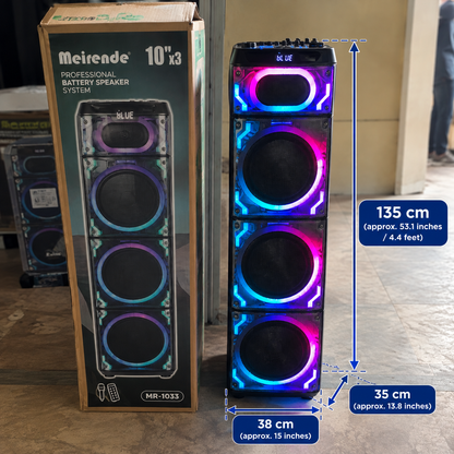 Meirende MRD-101010 Triple 10" Party Speaker System