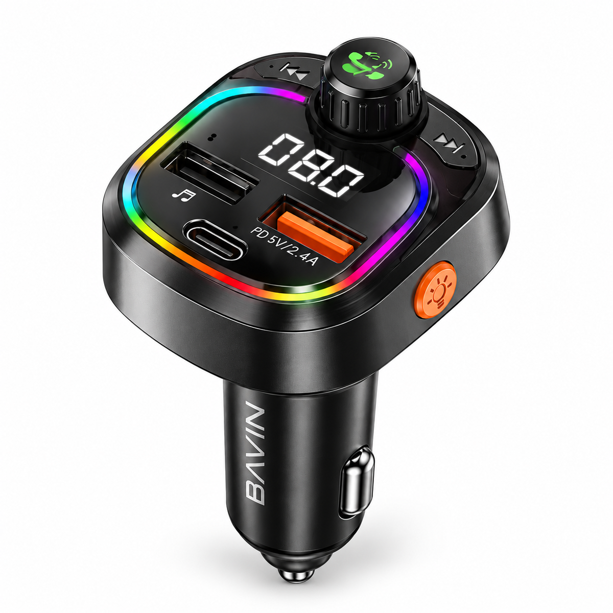 BAVIN Car MP3 Player & Multifunctional Car Charger