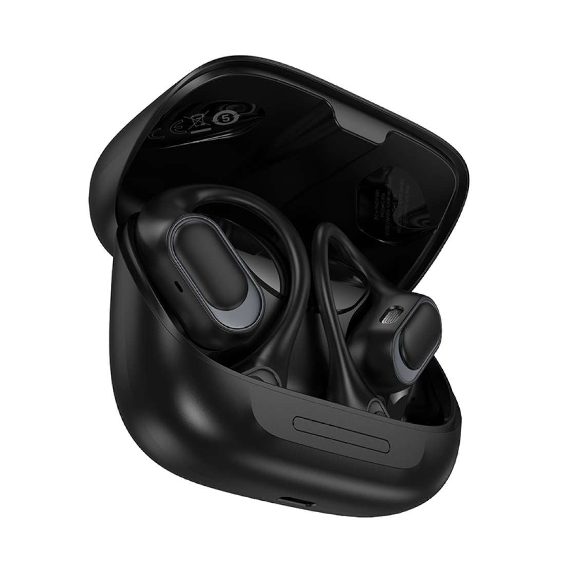 HOCO EA11 Digital Display Open-Ear Wireless Earbuds – 8H Battery Life & Comfortable Ear-Hook Design