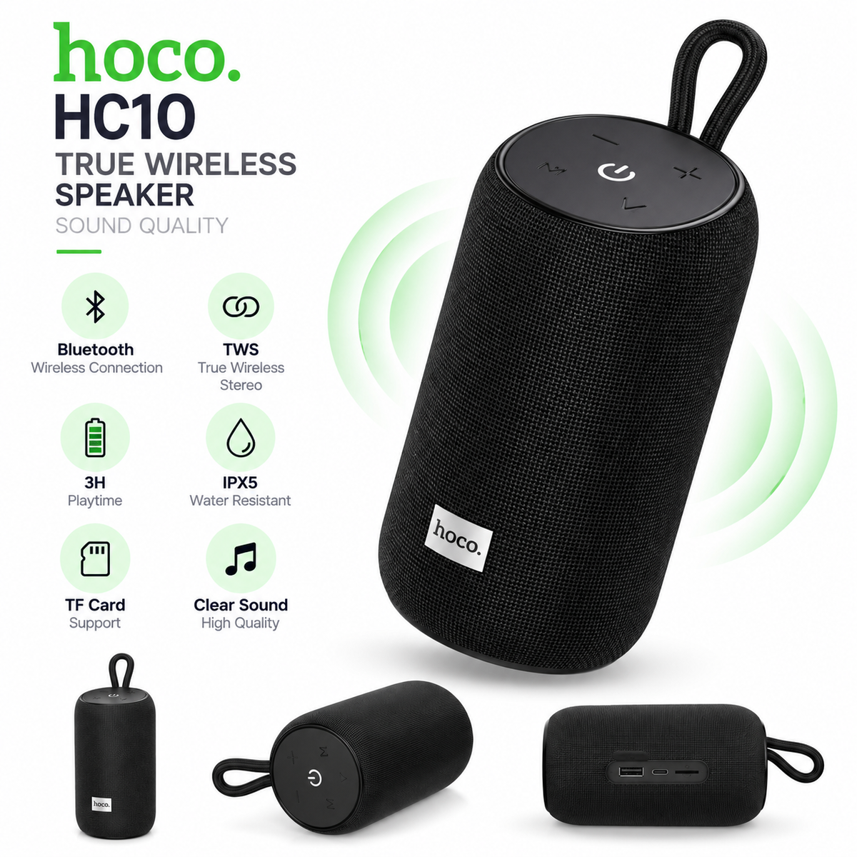 HOCO True Wireless Portable Speaker