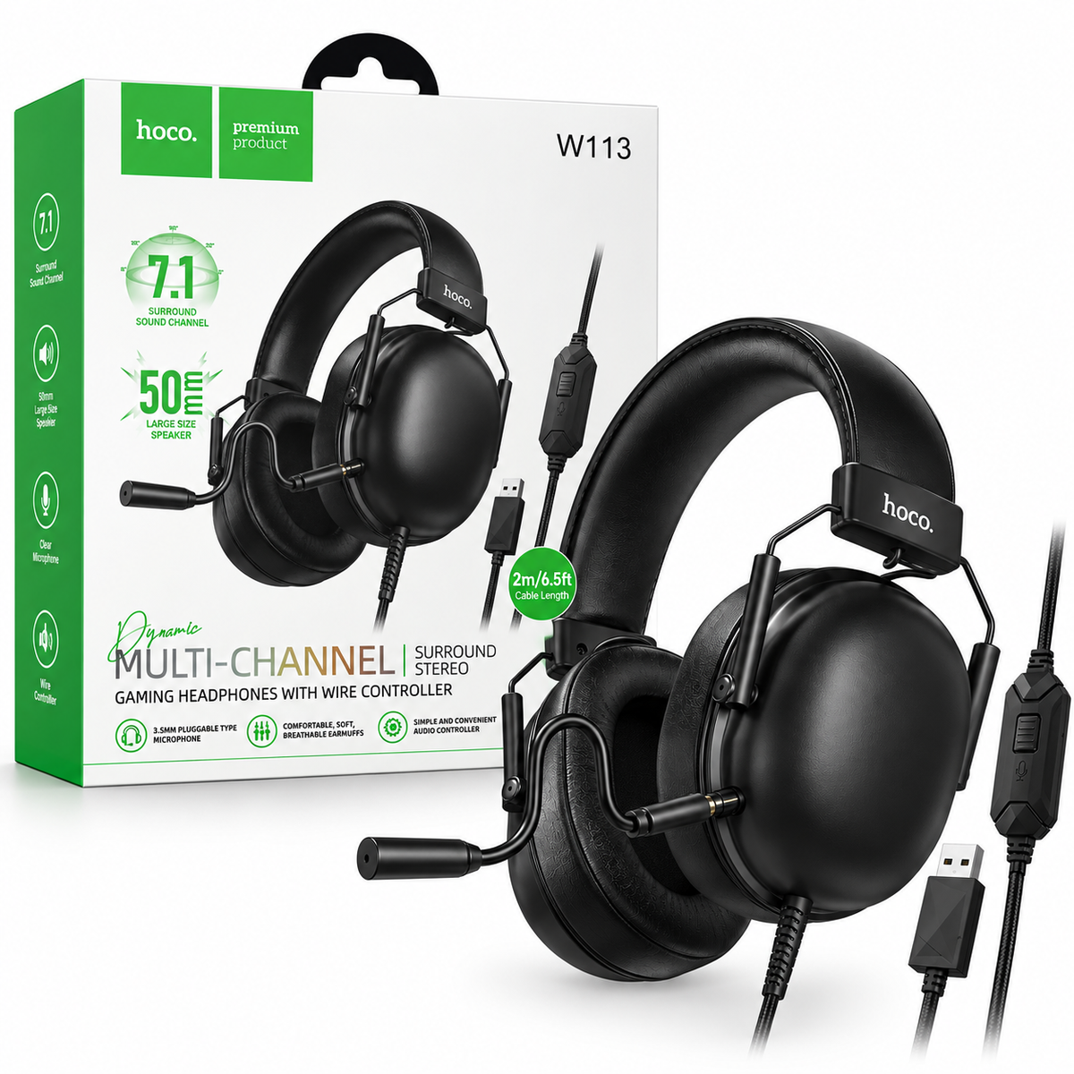 HOCO W113 7.1 Surround Gaming Headphones