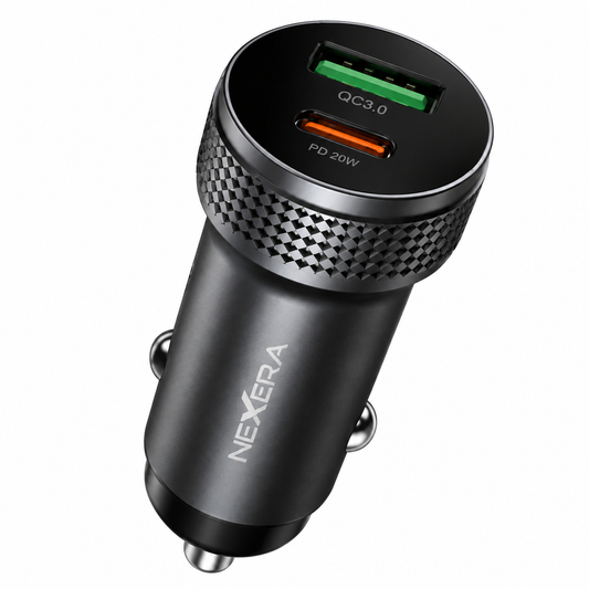 NEXERA NX-CC01 38W Dual-Port Car Charger