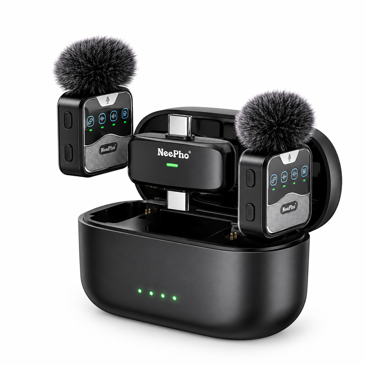 NeePho Collar Clip Wireless Microphone