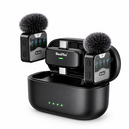 NeePho Collar Clip Wireless Microphone