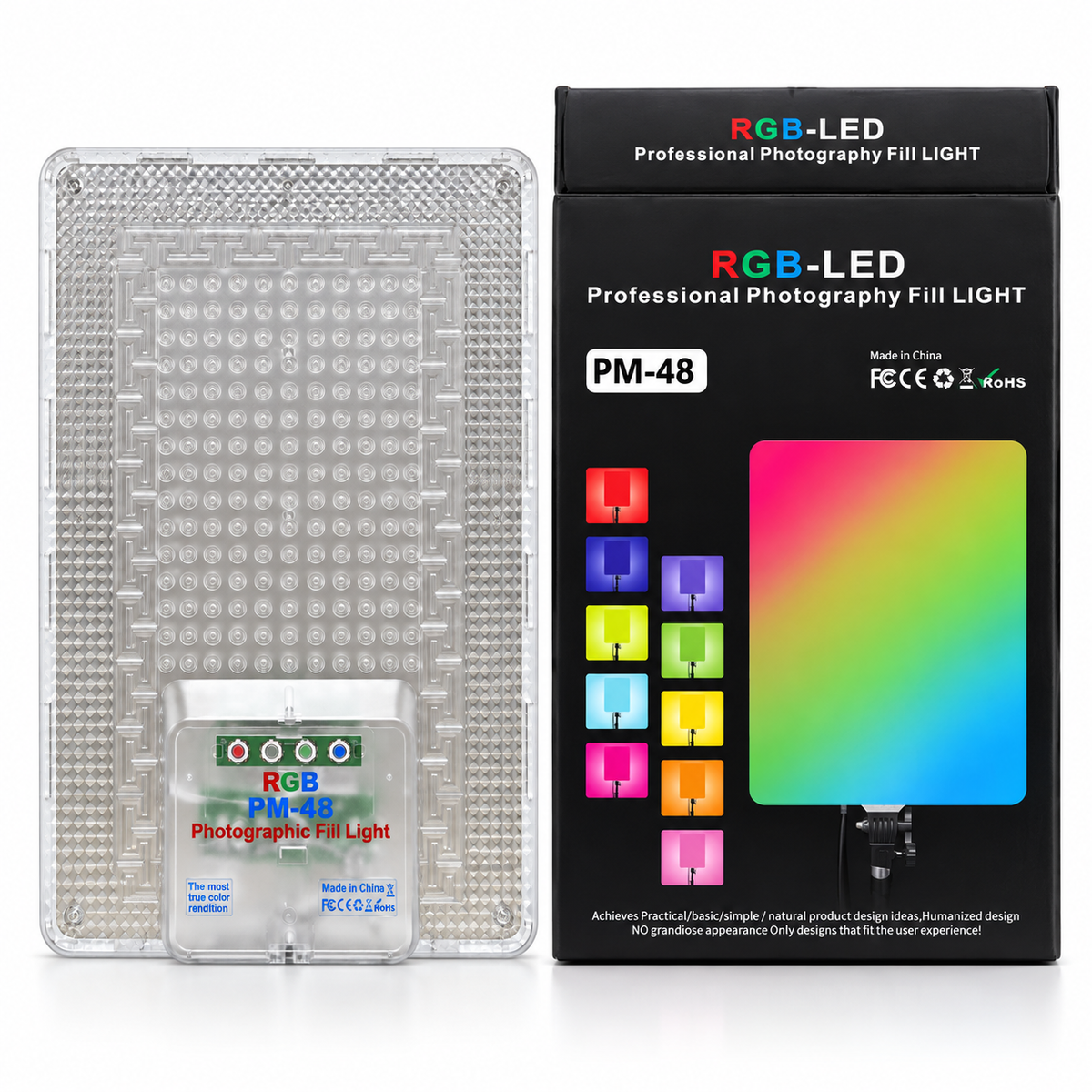 PM-48 RGB LED Professional Photography Fill Light with Tripod & Remote Control