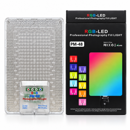 PM-48 RGB LED Professional Photography Fill Light with Tripod & Remote Control