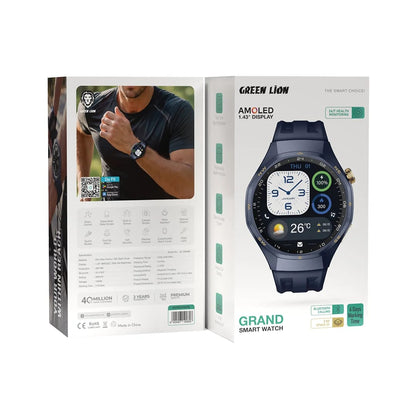 Green Lion Grand Smart Watch – 1.43" AMOLED Display with Bluetooth Calling
