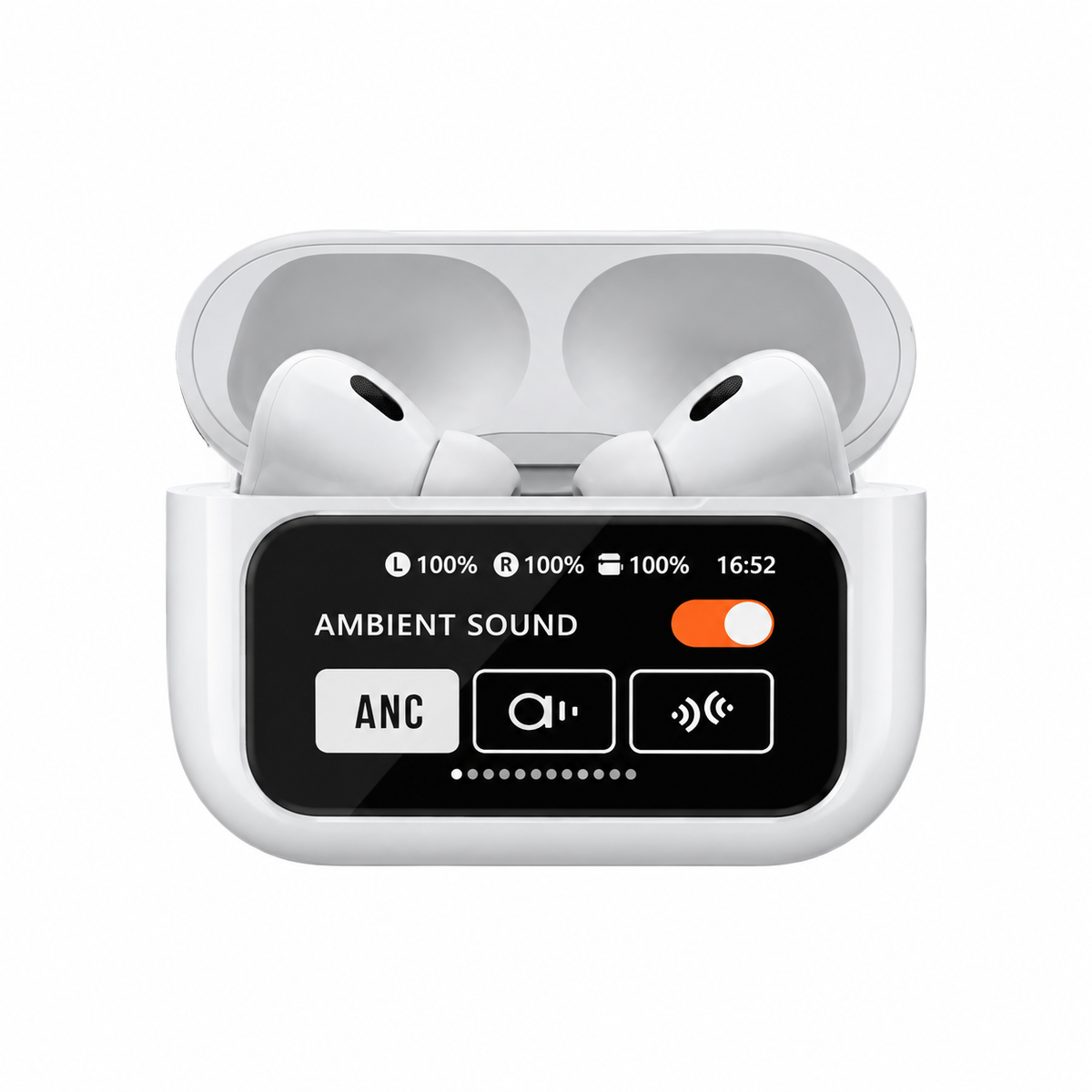 ANC Wireless Earbuds with Smart Touch Display