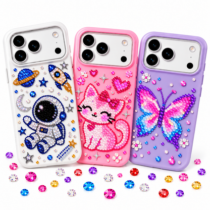 DIY Crystal iPhone Case Kit – 3 Silicone Covers