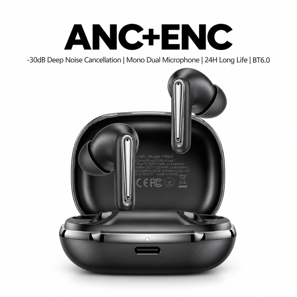 Yesido TWS45 ANC + ENC Wireless Earbuds