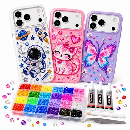 DIY Crystal iPhone Case Kit – 3 Silicone Covers