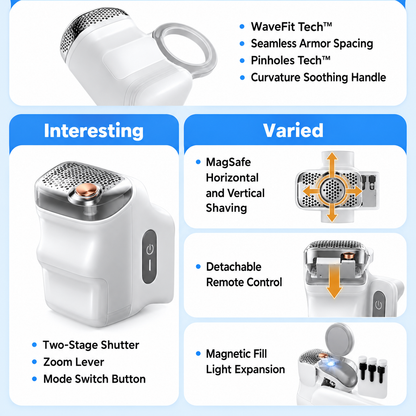 TELESIN Fun Shot Magnetic Grip 2 – Wireless Camera Grip for Smartphones