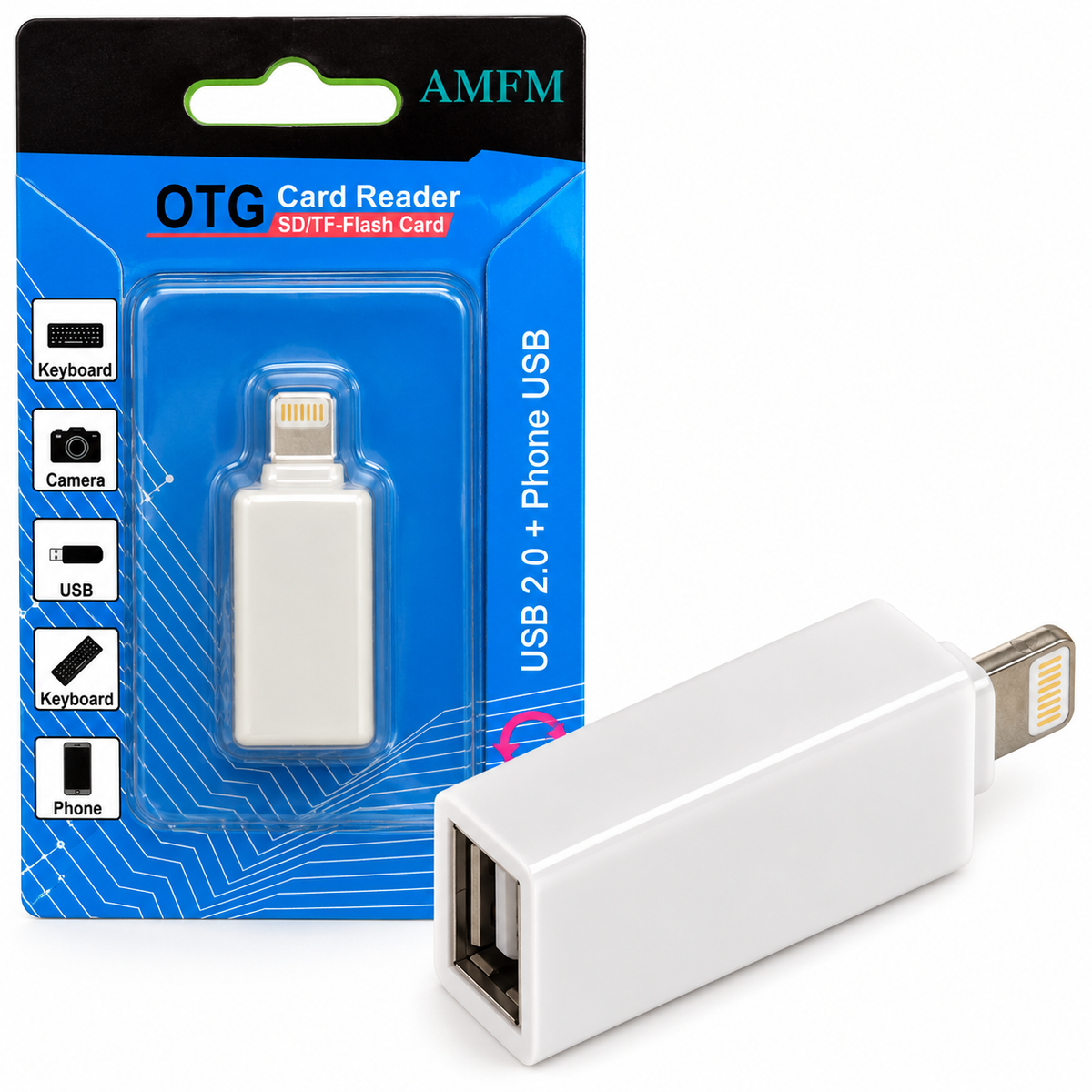 AMFM Lightning to USB OTG Adapter – USB 2.0