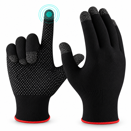 E-Sports Touchscreen Gaming Gloves – Black