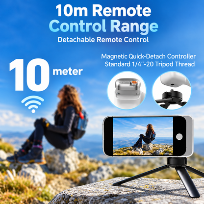 TELESIN Fun Shot Magnetic Grip 2 – Wireless Camera Grip for Smartphones