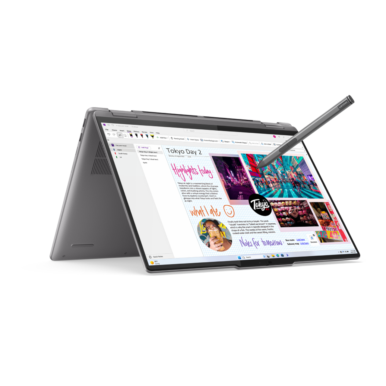 Lenovo YOGA 7 2-in-1 16" Touch Screen Laptop - AMD Ryzen 5 8640HS- RAM 8GB - SSD 512GB - AMD Radeon