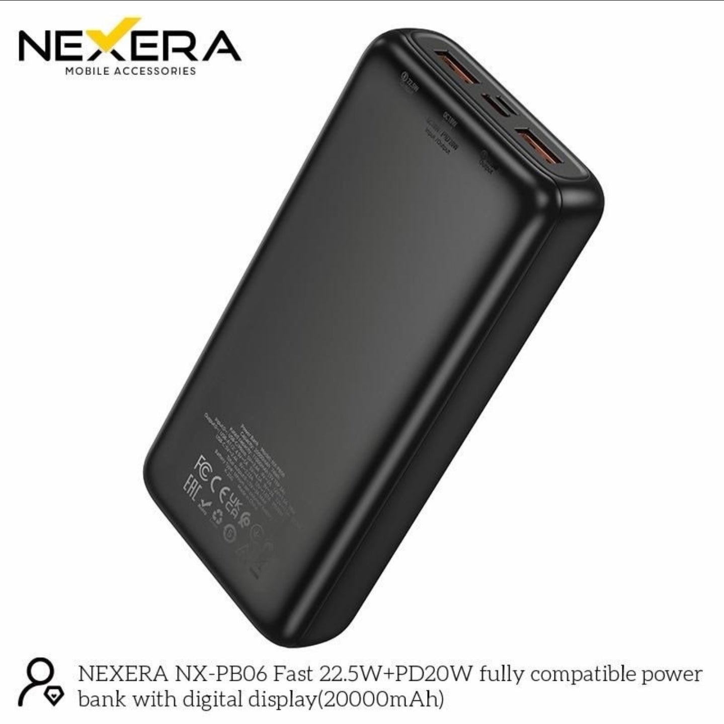 Nexera 20000mAh Power Bank