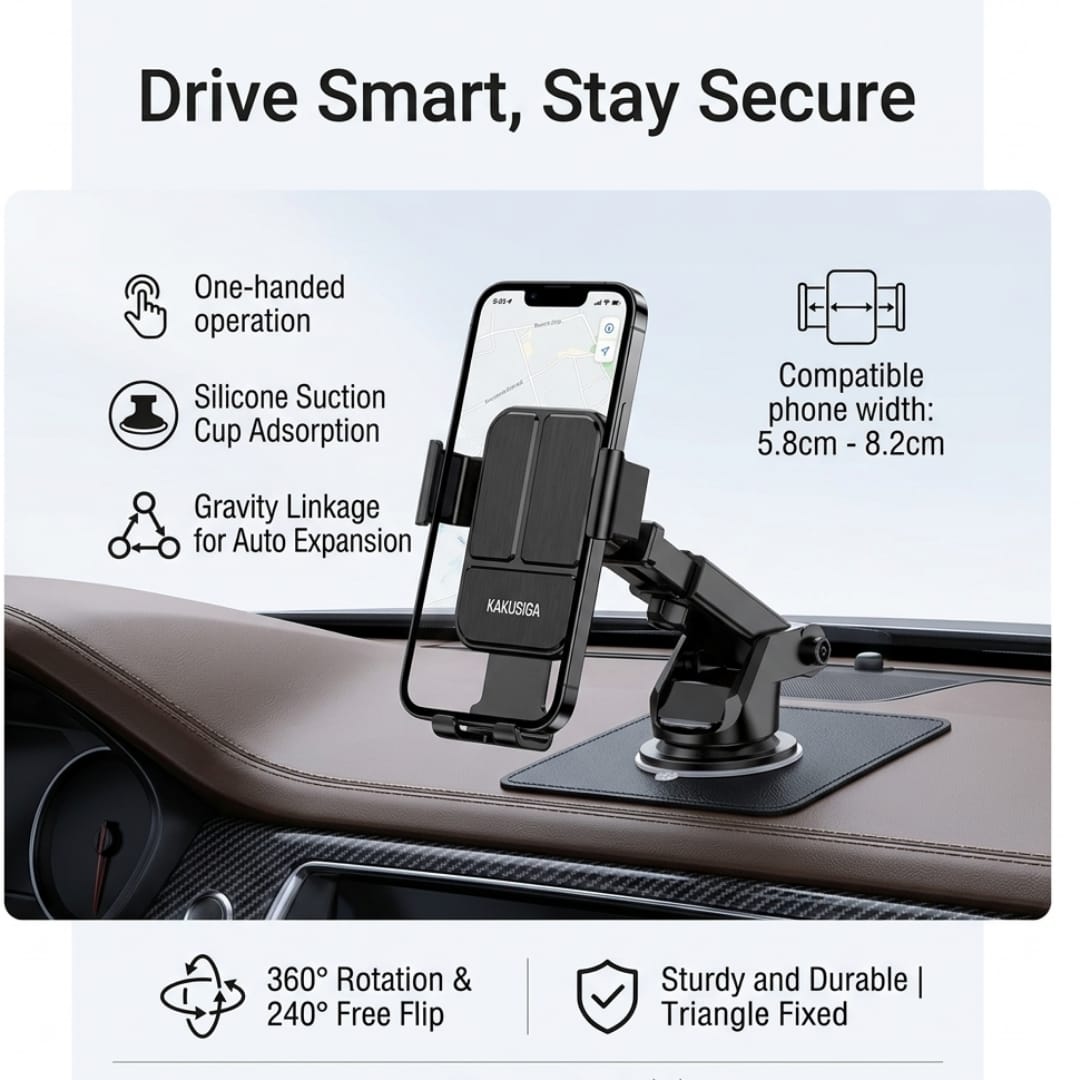 Kakusiga Adjustable Car Phone Holder