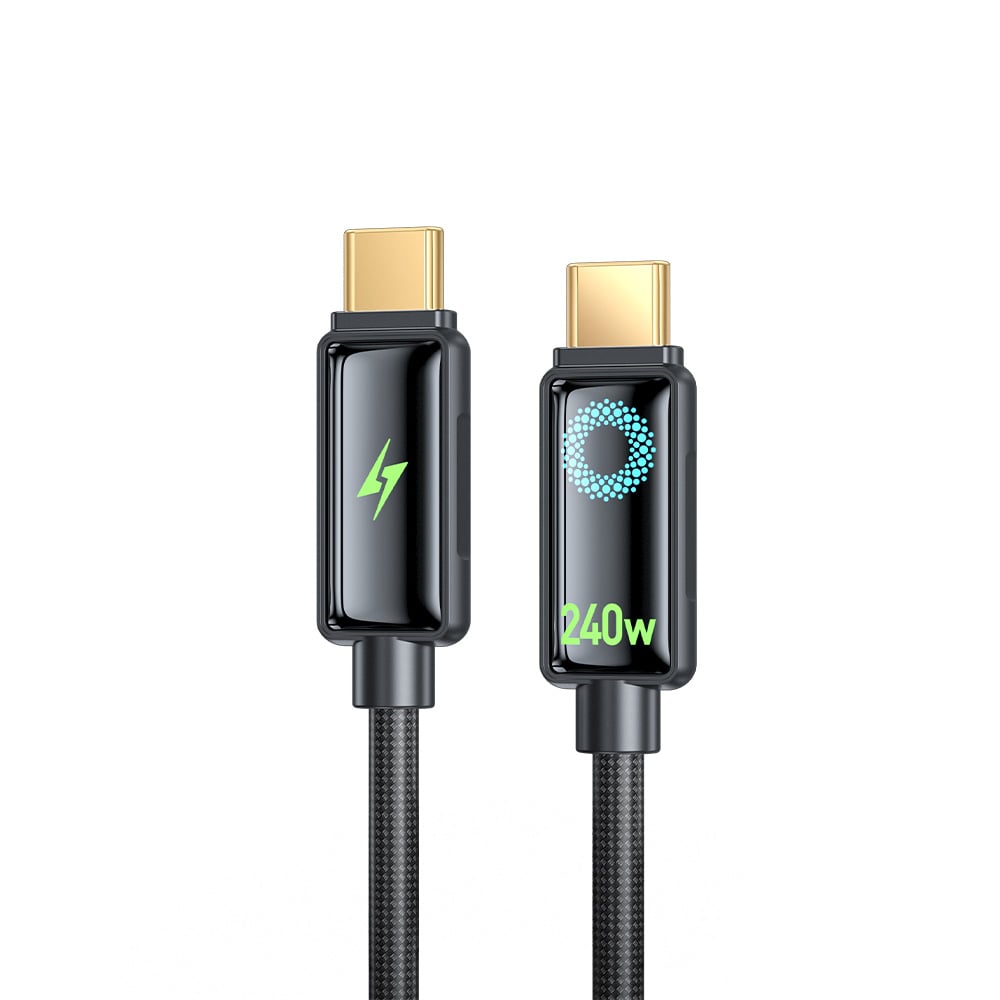 TRANYOO 240W Type‑C to Type‑C Smart Charging Cable – 1.2m