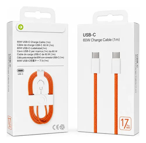 USB-C 60W Fast Charging Cable (1 Meter)