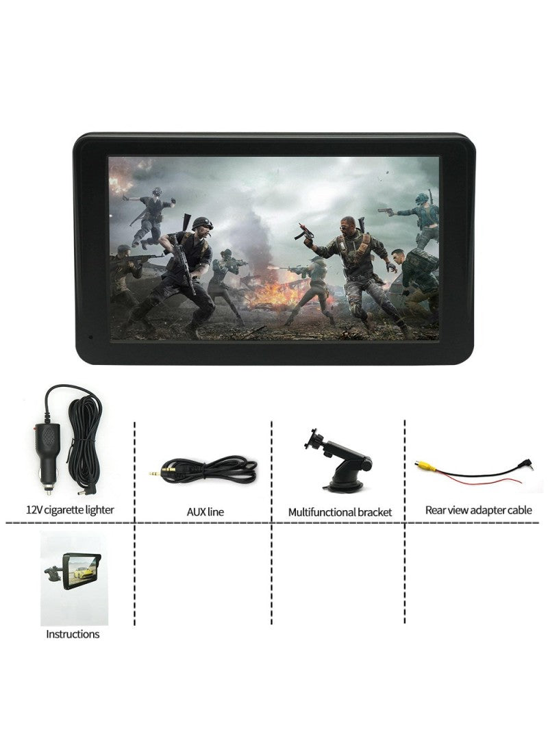 7-Inch Car Multimedia Monitor with Rear Camera Support