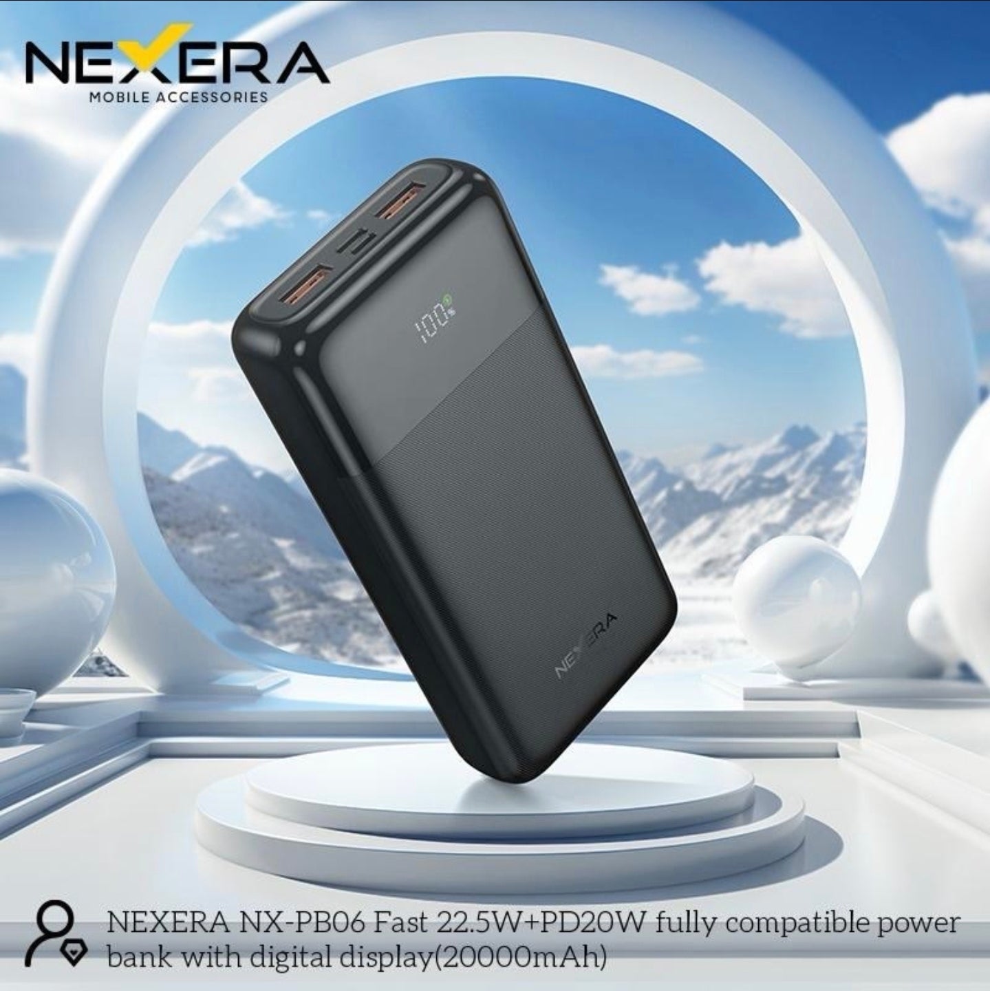 Nexera 20000mAh Power Bank