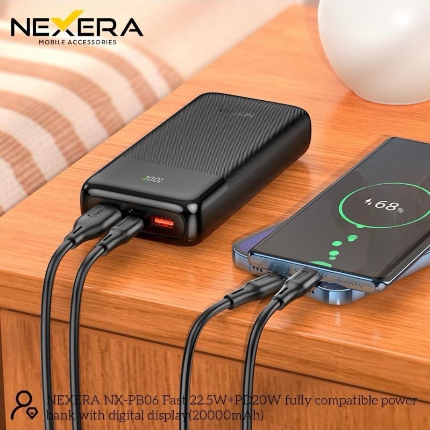 Nexera 20000mAh Power Bank