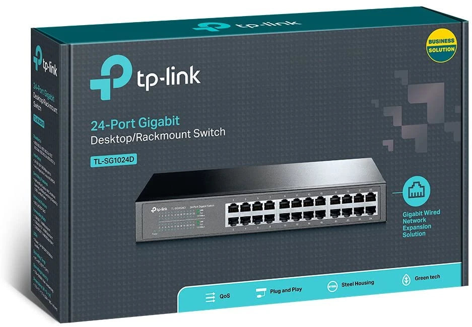 TP-Link Switch 24 Port Gigabit, Rackmountable